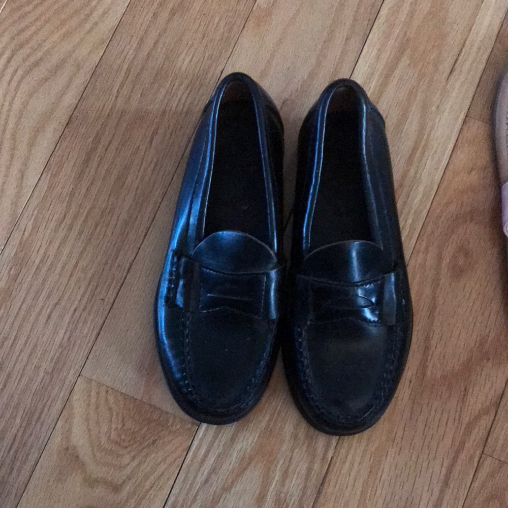 Boys Sperry black dress shoes